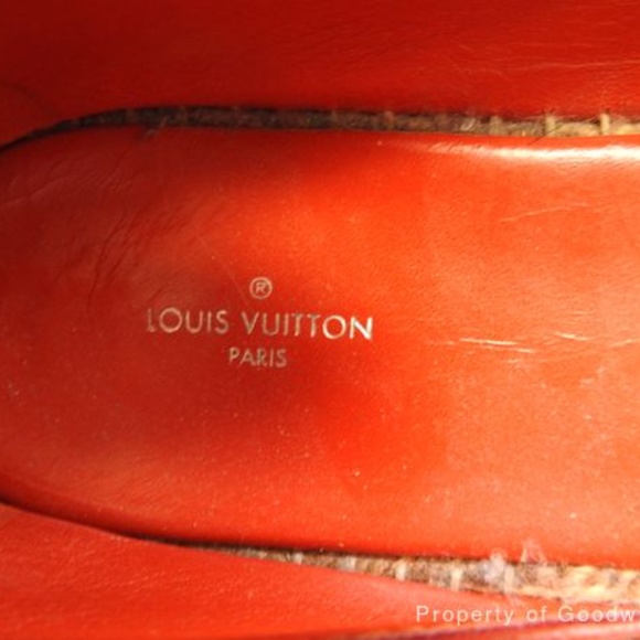 Louis Vuitton Red Espadrille Flats Sz 39 - Picture 11 of 13